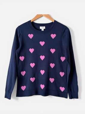 J. Crew Navy Teddie Crewneck Sweater